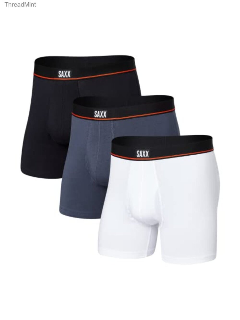 Men's Non-Stop Cotton Relaxed Fit Boxer Brief Fly 3-Pack